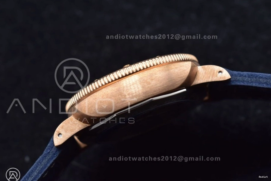 VSF Strap Blue Edition Clone 974 Blue Dial P.900 Bronzo Seasonal 1:1 Best on Calfskin PAM1074 W 0809